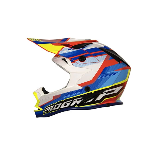 CASQUE PROGRIP 3009 KID TAILLE M (49-50cm) ORANGE/BLEU CLAIR 3 CASQUE PROGRIP 3009 KID TAILLE M (49-50cm) ORANGE/BLEU CLAIR