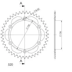 Cour. Alu SUPERSPROX - RAL_1512_42_BLK