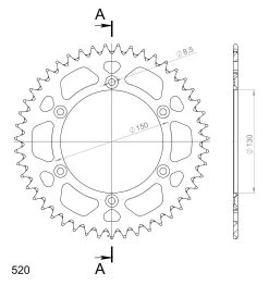 Cour. Alu SUPERSPROX RAL-245:47-RED